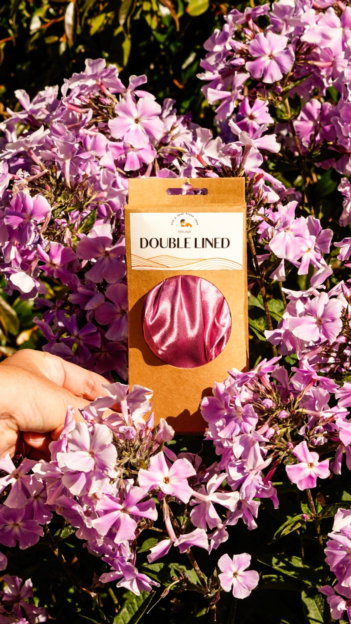 Flowering Fuchsia Double Lined Sleep Cap