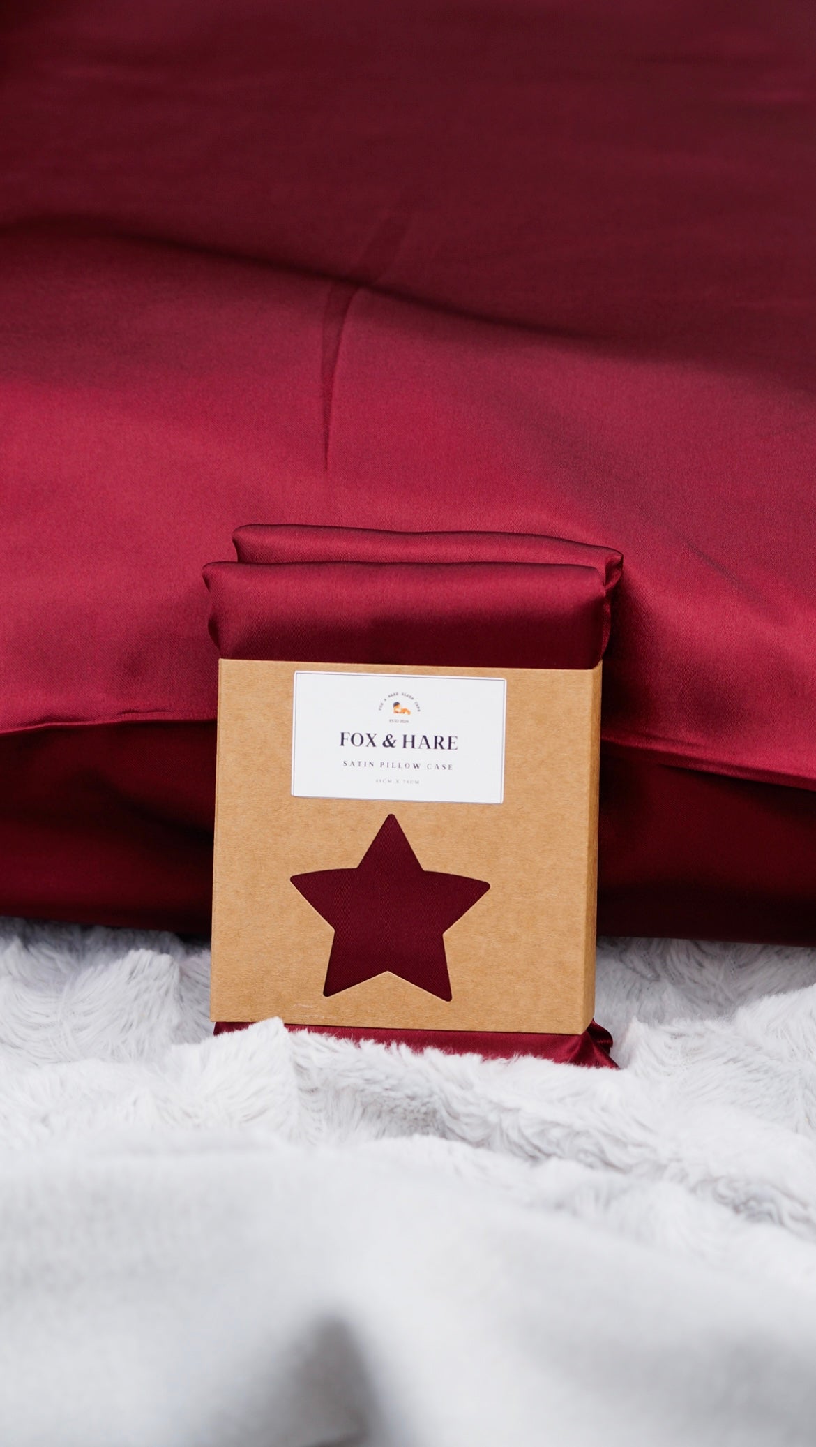 Dark Cherry - Satin Pillowcase
