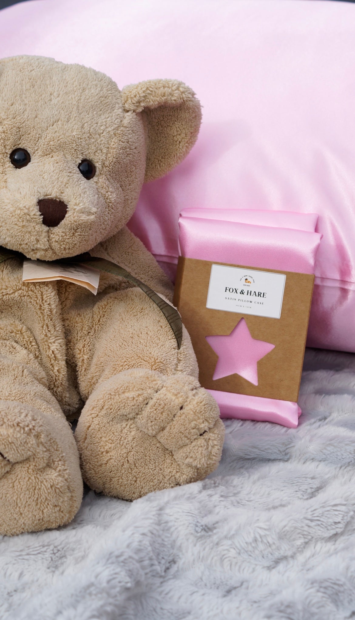 Rose Pink- Satin Pillowcase