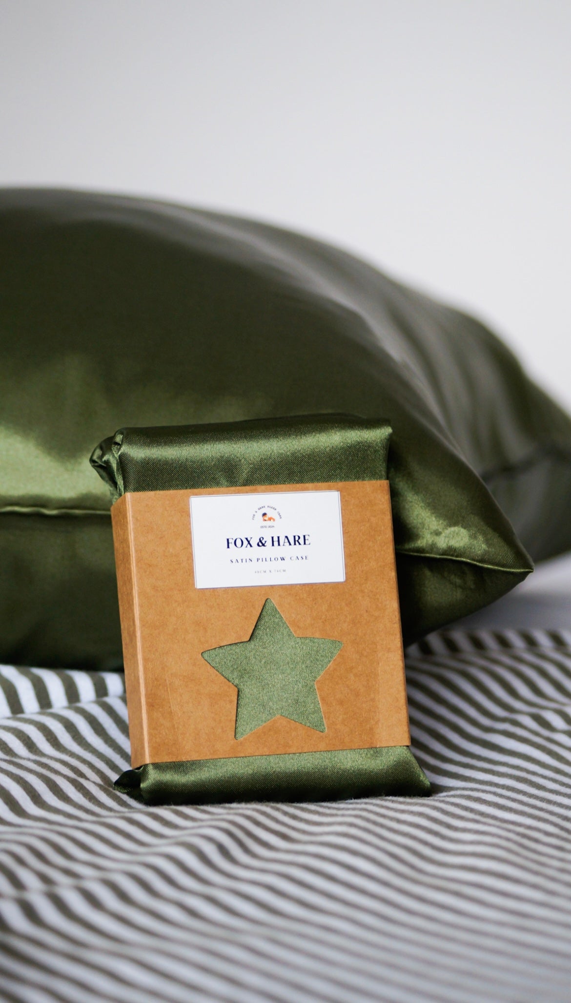 Olive Green - Satin Pillowcase