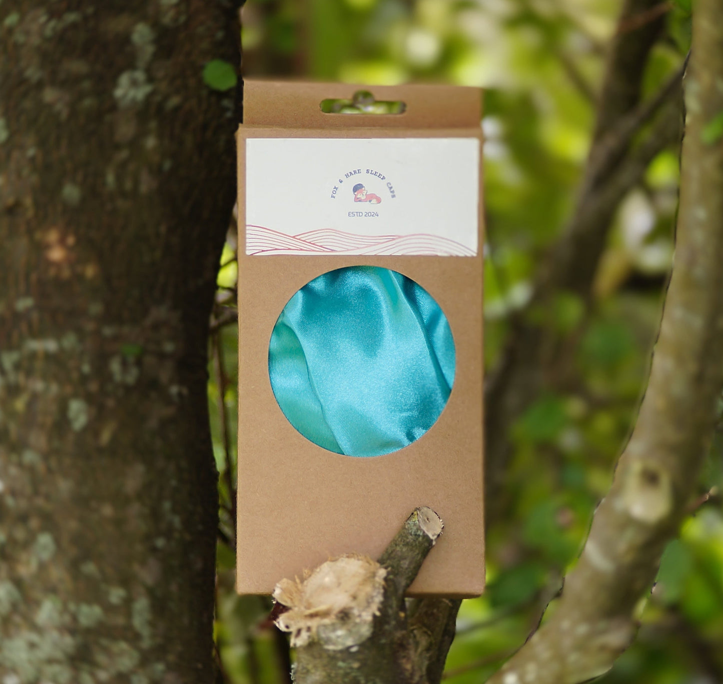 Fox & Hare Sleep Cap - Teal Green