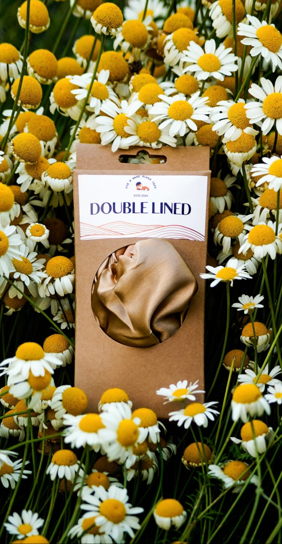 Honey Gold Double Lined Sleep Cap