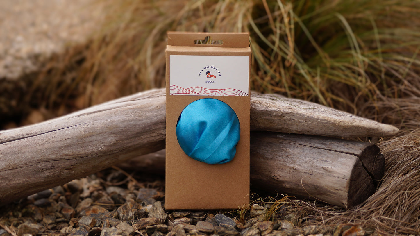 Fox & Hare Sleep Cap - Drift Away Blue